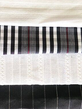 POCKET SQUARES custom in BLACKS or WHITES. Choose one or more! NEW